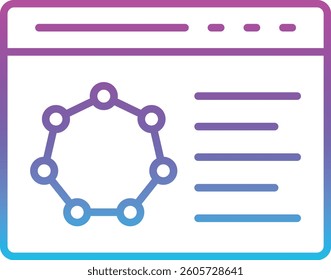 Bioinformatics vector icon. Can be used for printing, mobile and web applications.