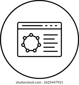 Ícone vetorial de bioinformática. Pode ser usado para impressão, aplicativos móveis e da Web.