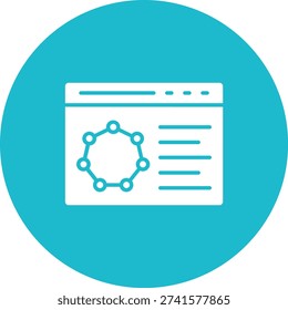 Bioinformatics vector icon. Can be used for printing, mobile and web applications.