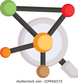 biological activity vector color icon design, Biochemistry symbol, Biotechnology and Biochemical Sign, Science and engineering stock illustration, molecular biology analysis Concept