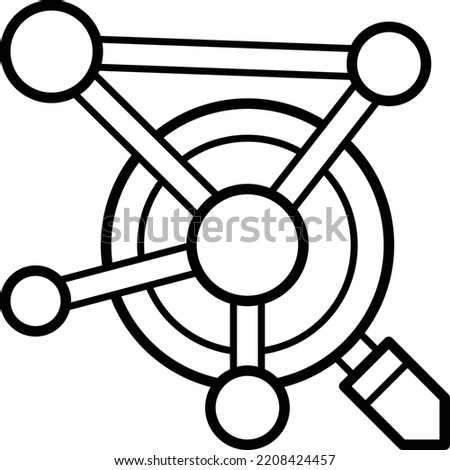 biological activity vector line icon design, Biochemistry symbol, Biological processes Sign, bioscience and engineering stock illustration, molecular biology analysis Concept