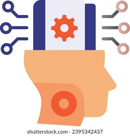 biological brains Installation vector icon design, predictive modeling or adaptive control symbol, artificial intelligence sign, deep learning stock illustration, Neuromorphic engineering concept