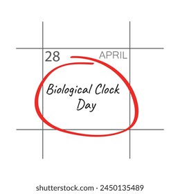 Biological Clock, April 28 - calendar date.