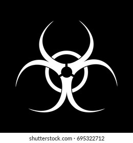 Biological danger icon .