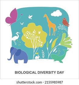 Biological Diversity Day Vector Illustration