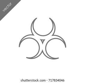 Biological hazard area icon
