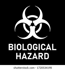 Biological Hazard or Biohazard Sign. Vector Image.