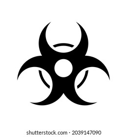 biological hazard icon or logo isolated sign symbol vector illustration - high quality black style vector icons
