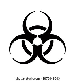 Biological hazard icon and vector graphics