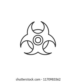 Biological Hazard Modern Simple Vector Icon