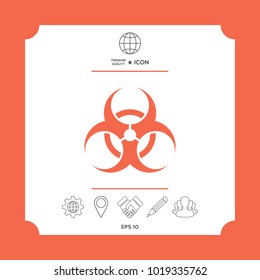 Biological hazard sign. Element for your design