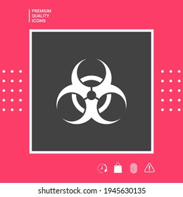 Signo de peligro biológico. Elemento para su diseño