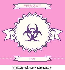 Biological hazard sign. Graphic elements for your design