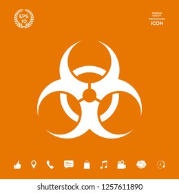 Biological hazard sign. Graphic elements for your design