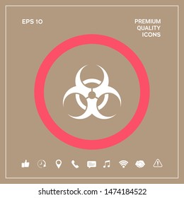 Biological hazard sign. Graphic elements for your design
