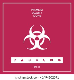 Biological hazard sign. Graphic elements for your design