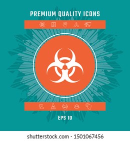 Biological hazard sign. Graphic elements for your design