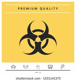 Biological hazard sign. Graphic elements for your design