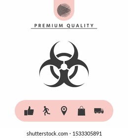 Biological hazard sign. Graphic elements for your design