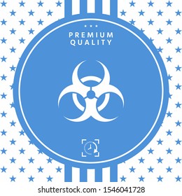 Biological hazard sign. Graphic elements for your design