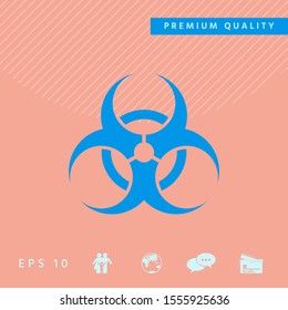 Biological hazard sign. Graphic elements for your design