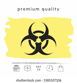 Biological hazard sign. Graphic elements for your design