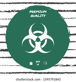 Biological hazard sign. Graphic elements for your design