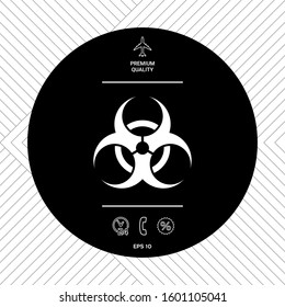 Biological hazard sign. Graphic elements for your design
