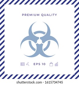 Biological hazard sign. Graphic elements for your design