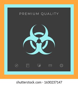 Biological hazard sign. Graphic elements for your design
