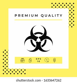 Biological hazard sign. Graphic elements for your design