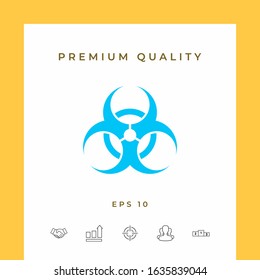 Biological hazard sign. Graphic elements for your design