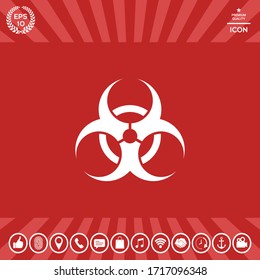 Biological hazard sign. Graphic elements for your design