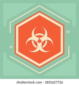 Biological hazard sign. Graphic elements for your design