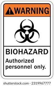 Biological hazard sign and labels