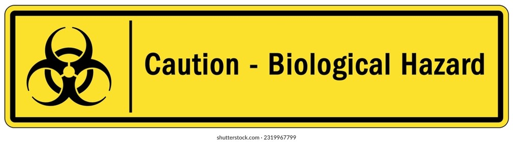 Biological hazard sign and labels