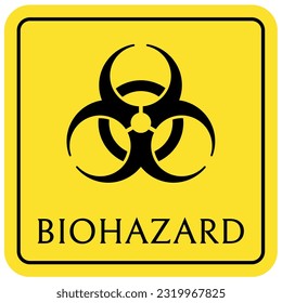 Biological hazard sign and labels