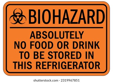 Biological hazard sign and labels