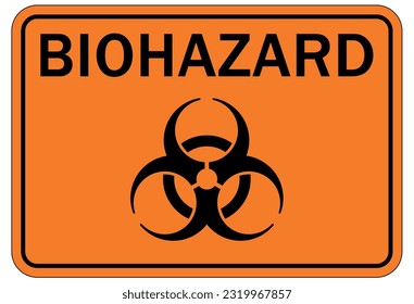 Biological hazard sign and labels