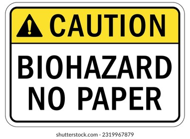 Biological hazard sign and labels