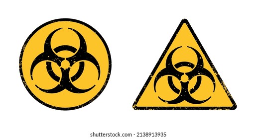 Biological Hazard Symbol.Biohazard Warning Sign.