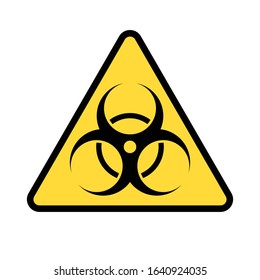 Biological hazard synbol, Wuhan Virus or Coronavirus related vector illustration