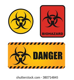 Biological hazards sign, abstract illustration for your Quickly recognizable table
