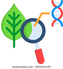 Ícone biológico ilustração de vetor plano