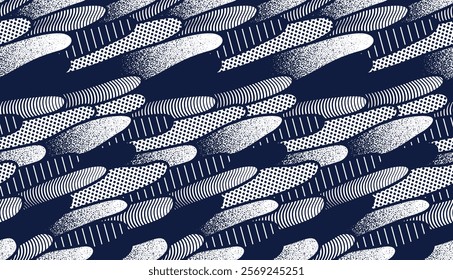 Biological organisms look like seamless pattern, abstract endless background of flora, plant graphic repeat wallpaper, algae repeat motif.