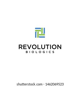 Biological Revolution Logo With The Symbol R