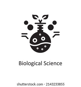 Biological Science vector Solid Icon Design illustration. Educational Technology Symbol on White background EPS 10 File