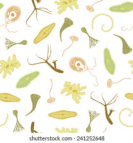 Biological seamless vector pattern