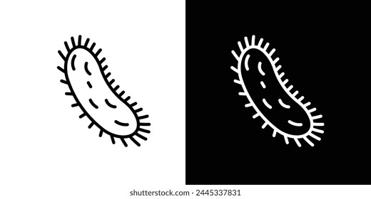 In: Biological Study and Microorganismus Icon Set. In: Bacteria Analysis and Infection Symbols.