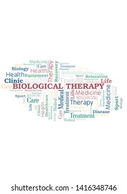 Biological Therapy word cloud. Wordcloud made with text only.